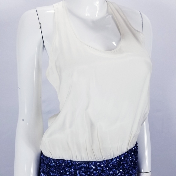 Parker Cluster Tank Dress Sequined Sequined Small - Picture 5 of 7